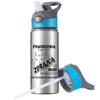 MUG SPORTS BOTTLE WATER BOTTLE WITH STRAW WITH HANDLE SURVIVAL 