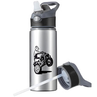 MUG SPORTS BOTTLE WATER BOTTLE WITH STRAW WITH HANDLE SURVIVAL
