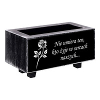 FLOWER POT FOR GRAVE ALL SAINTS CEMETERY HEART CROSS CANDLE