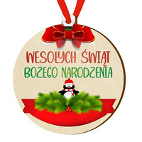 Wooden bauble for the Christmas tree