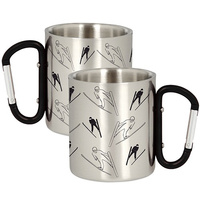 METAL MUG FOR A JUMPER SKI JUMPING