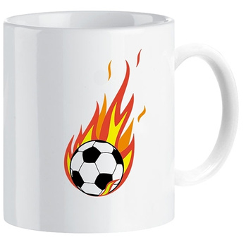 Football sports mug for a footballer