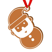 Wooden bauble for the Christmas tree