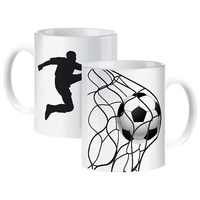 Football sports mug for a footballer