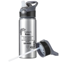 MUG SPORTS BOTTLE WATER BOTTLE WITH STRAW WITH HANDLE SURVIVAL