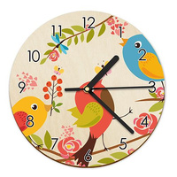 WOODEN WALL CLOCK FOR CHILDREN