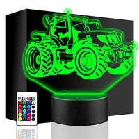 LED NIGHT LAMP TRACTOR 3D + REMOTE