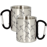 METAL MUG FOR A SHOT PUT COMPETITOR