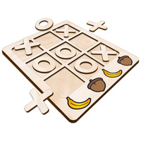 TIC TACK TOE GAME BANANA AND ACORN