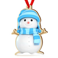 Wooden bauble for the Christmas tree