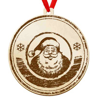 Wooden bauble for the Christmas tree