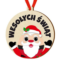 Wooden bauble for the Christmas tree