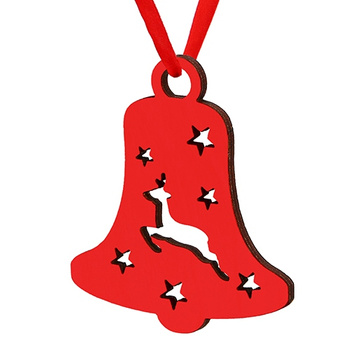 Wooden bauble for the Christmas tree