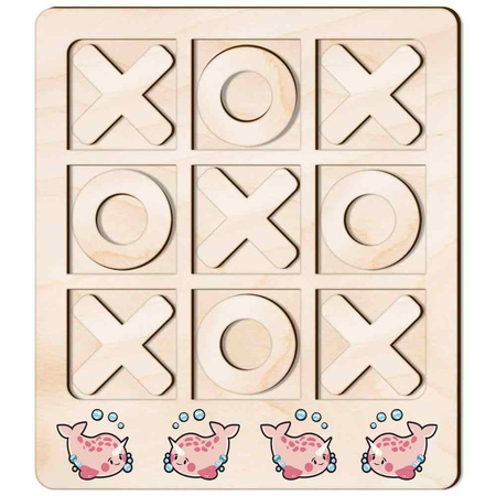TIC TACK TOE GAME ONE-TOOTH NARWAL