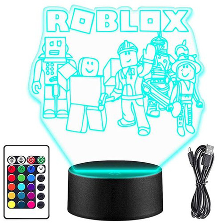  ROBLOX 3D LED NIGHT LAMP + REMOTE CONTROL