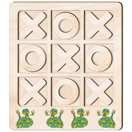 TIC TACK TOE GAME SNAKE RATTLESNAKE