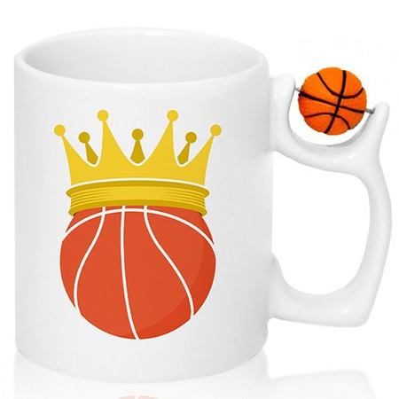 MUG HANDLE BALL FOR A BASKETBALL FAN BASKETBALL BASKETBALL PLAYER BASKET