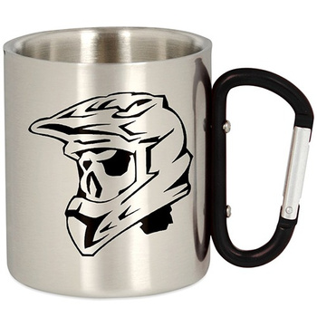 OFFROAD METAL TOURIST MUG WITH CARABINER