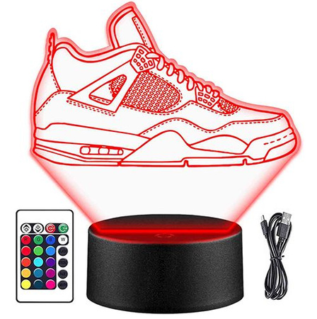 LAMPKA NOCNA But Nike Air Jordan 4 Streetwear 3D LED PILOT