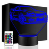 NIGHT LAMP NISSAN SKYLINE AUTO CAR 3D LED + REMOTE CONTROL