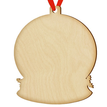 Wooden bauble for the Christmas tree