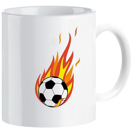 Football sports mug for a footballer