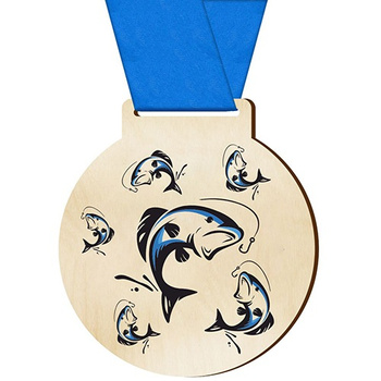 Sports medal fishing for the angler