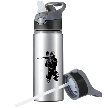 MUG SPORTS BOTTLE WATER BOTTLE WITH STRAW WITH HANDLE SURVIVAL