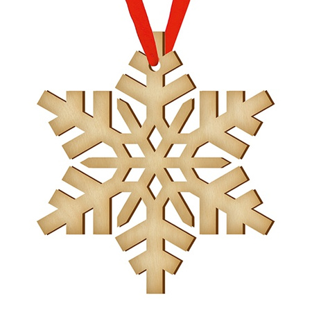 Wooden bauble for the Christmas tree