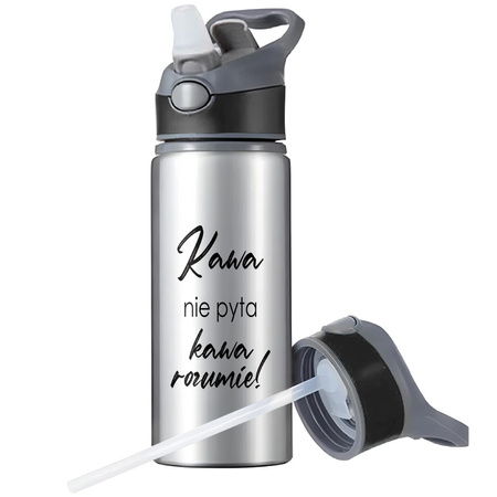 MUG SPORTS BOTTLE WATER BOTTLE WITH STRAW WITH HANDLE SURVIVAL 