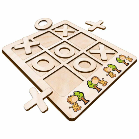 TIC TACK TOE GAME GIRAFFE ANIMAL