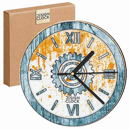 WALL CLOCK WOODEN IRON