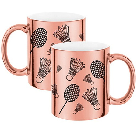 BADMINTON MUG FOR A PLAYER