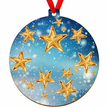 Wooden bauble for the Christmas tree