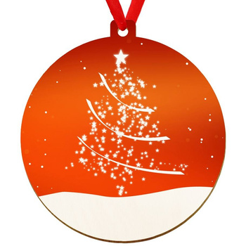 Wooden bauble for the Christmas tree
