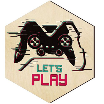 WOODEN DECORATIVE PANEL FOR A WALL HEXAGON