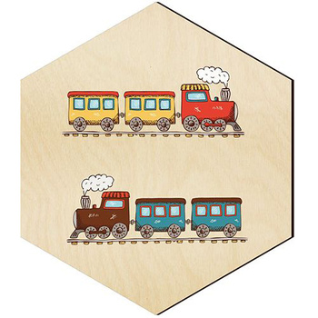 WOODEN DECORATIVE PANEL FOR A WALL HEXAGON