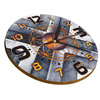 WALL CLOCK WOODEN IRON