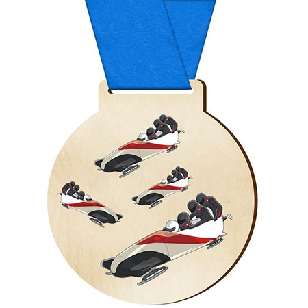 Sports medal luge for the luge runner