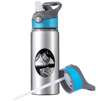 MUG SPORTS BOTTLE WATER BOTTLE WITH STRAW WITH HANDLE SURVIVAL