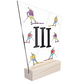 3 miejsce Statuetka sportowa biatlon dla biatlonisty