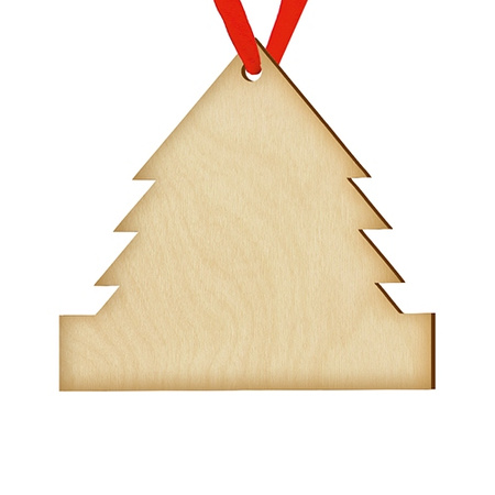Wooden bauble for the Christmas tree