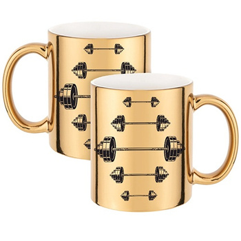 MUG FOR A WEIGHT LIFTING COMPETITOR