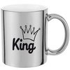 KING silver mirror mug