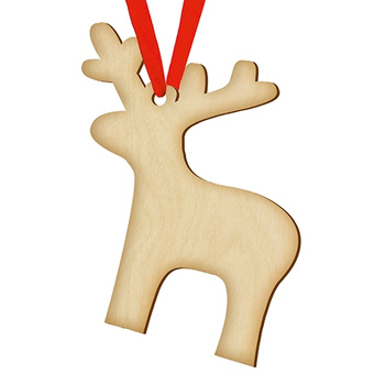 Wooden bauble for the Christmas tree