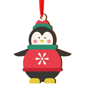 Wooden bauble for the Christmas tree