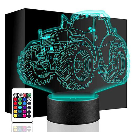  NIGHT LAMP Tractor Farm Tractor 3D LED + REMOTE CONTROL