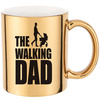 THE WALKING DAD gold mirror mug