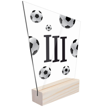 3rd place Sports soccer statuette for a player or team