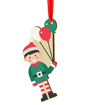 Wooden bauble for the Christmas tree